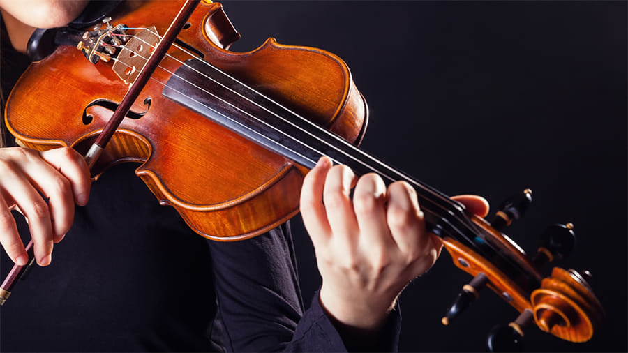  In unison violin, folk lyrics