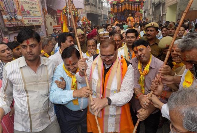 Jagannath rath yatra, including foreign pilgrims