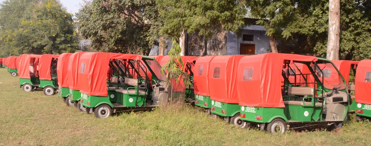 Has just announced the name of the e-rickshaw distribution 