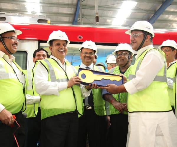  Metro train trial prepration completed.
