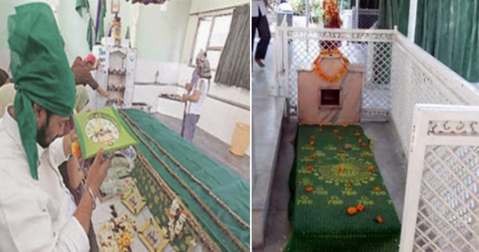 unique mazar in india, popular as ghari wale peer baba and naugaja peer baba mazar