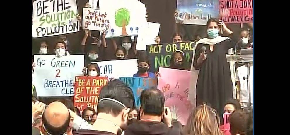 protest od delhi people at jantar mantar against smog in delhi 