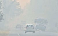 smog, accident, six people, injured