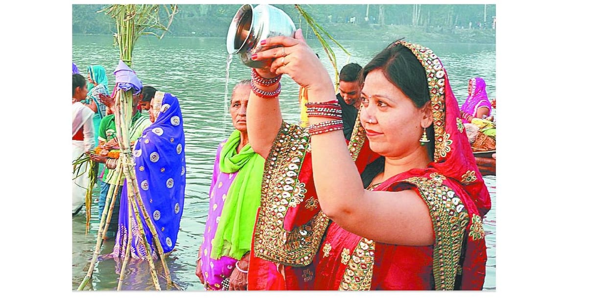chhat pooja, arghay, sun, yamunanagar, haryana