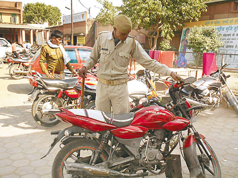 Police seized half a dozen bikes campaign