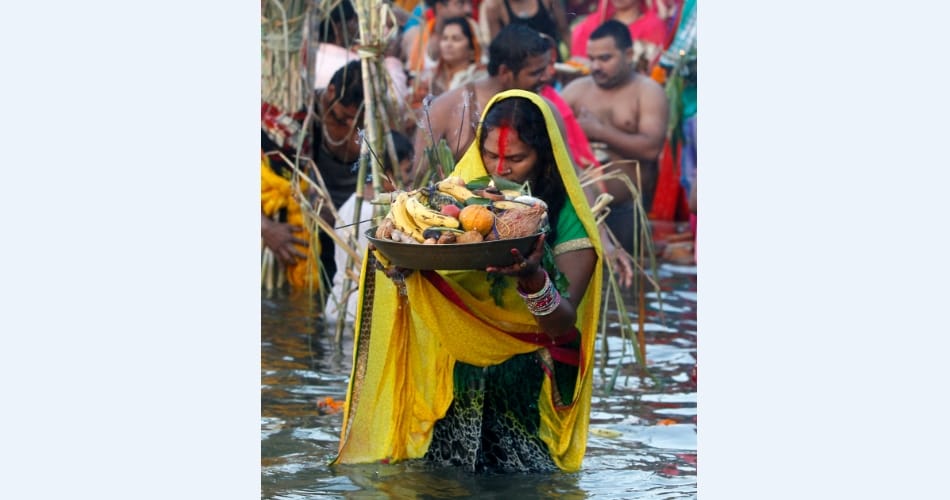 Chath pooja in chandigarh at sector 42 new lake