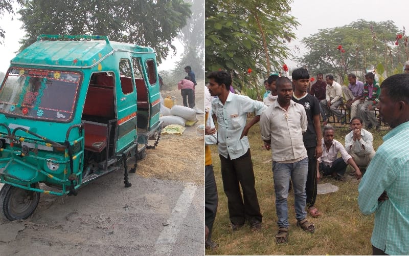 farmer died in accident in lucknow