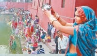 chat puja, pray of sun, people celebrated, kaithal