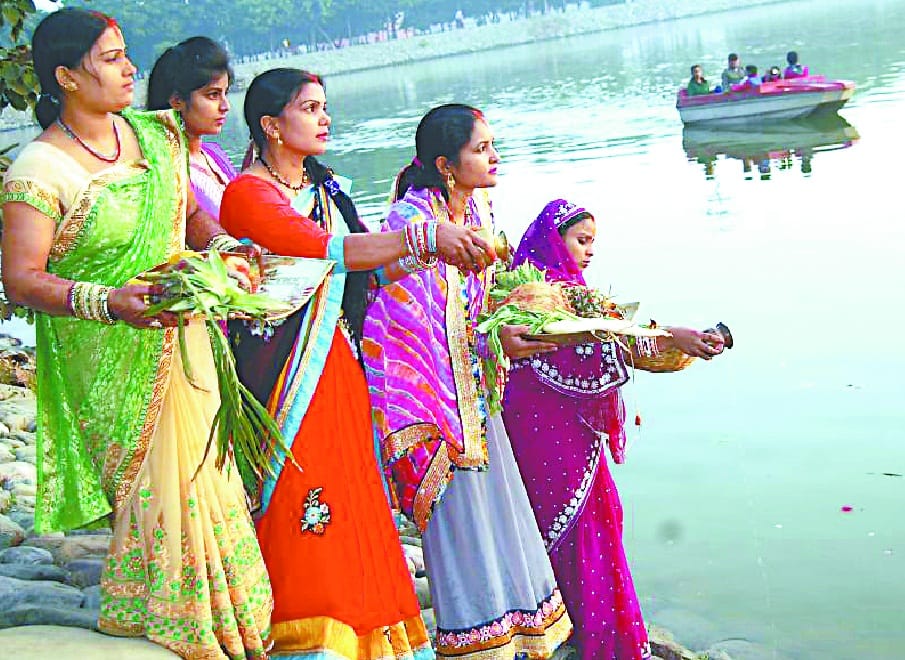 With cultural events celebrating Chhath festival