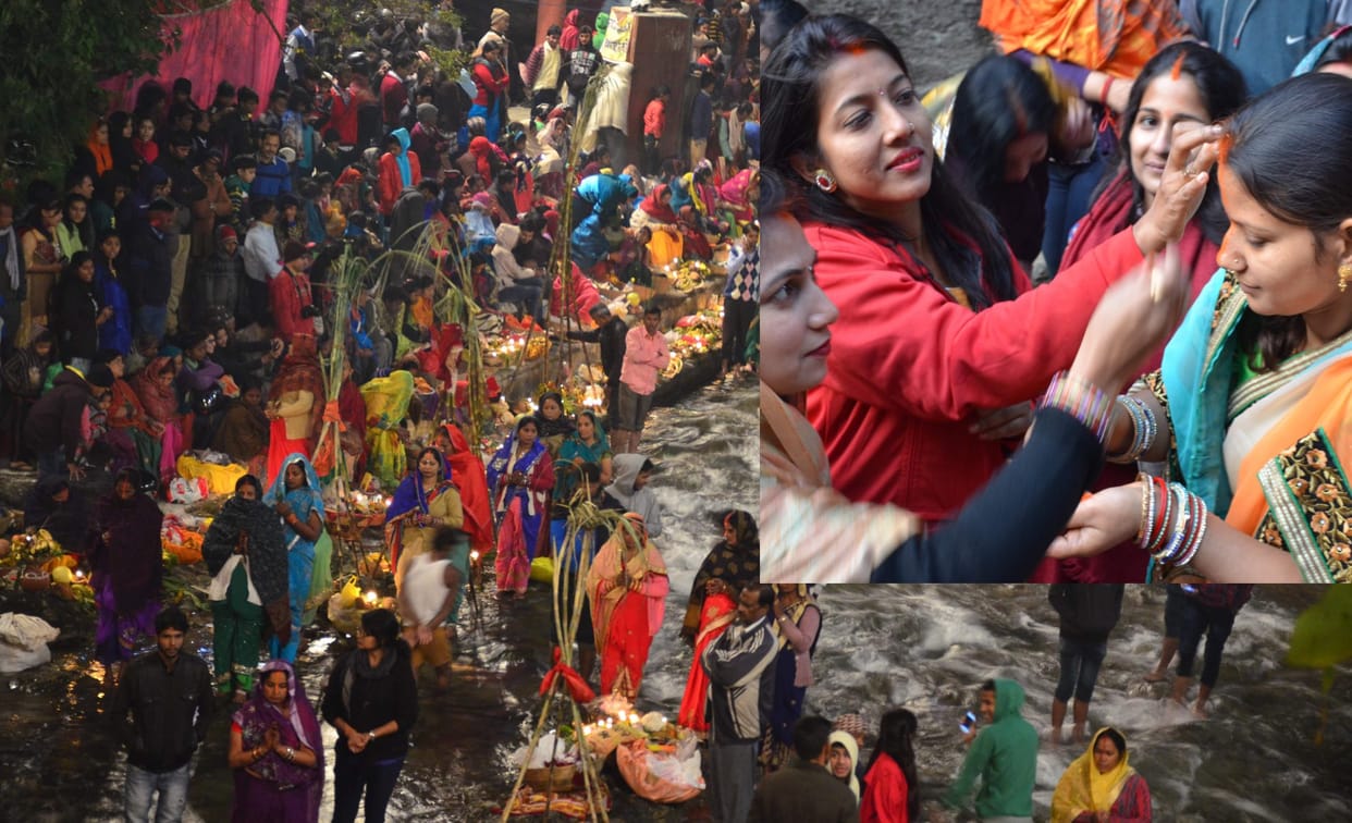 chhath puja photos in uttarakhand.