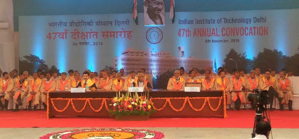 iit delhi convocation professor rao said against education system