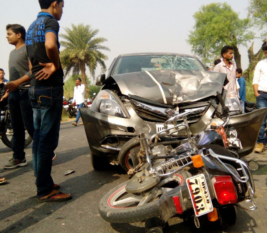 In the accident, two injured, serious