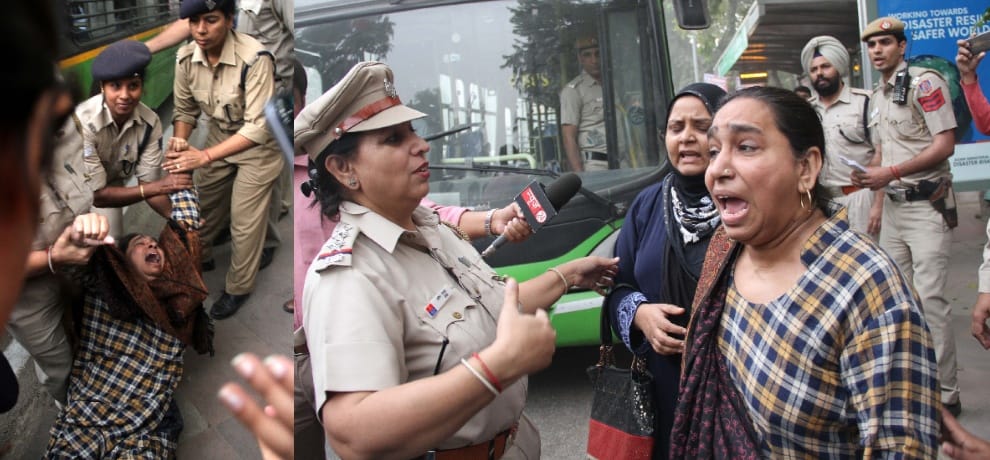 jnu student najeeb ahmad protest india gate police arrested 