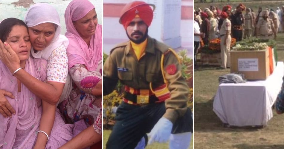 martyr gursewak singh funeral in taran taran of punjab