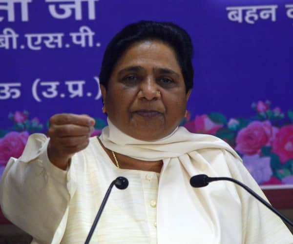 Mayawati takes on BJP.