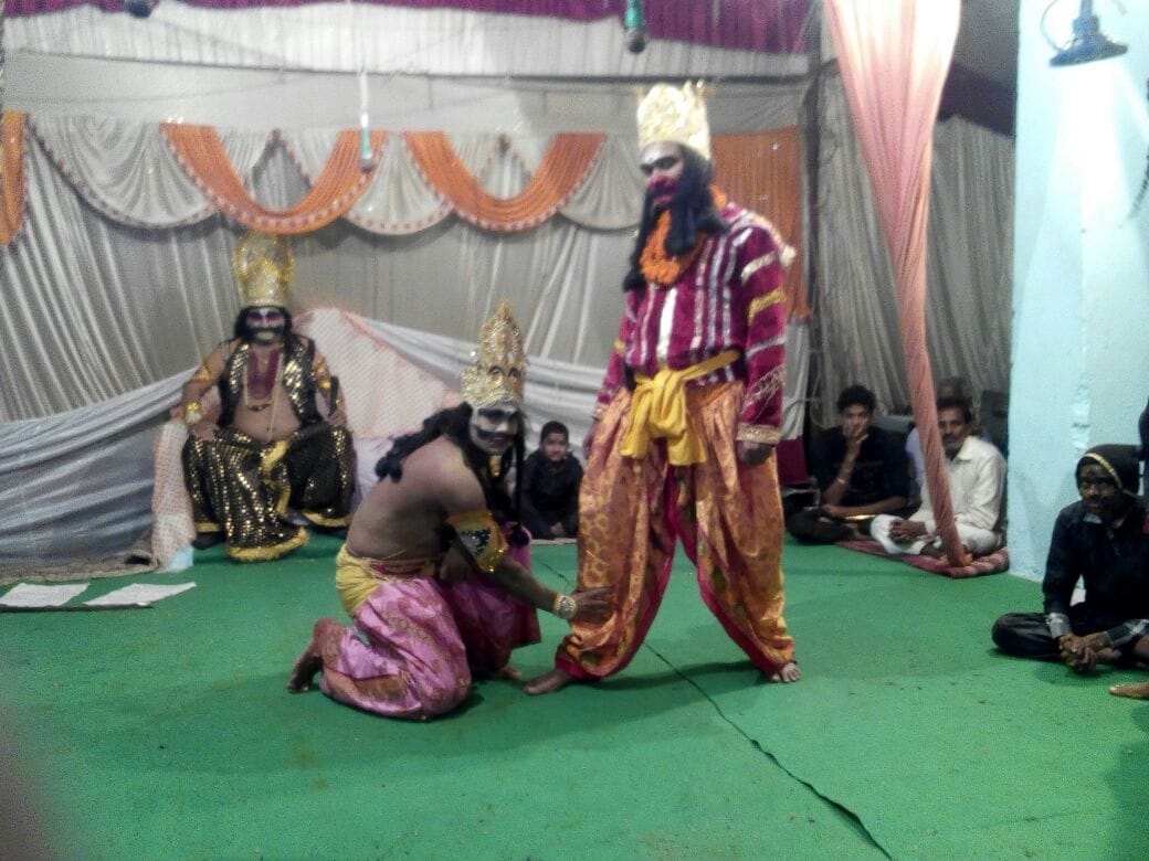 van-Angad dialogue, staged by artists Laxman power.