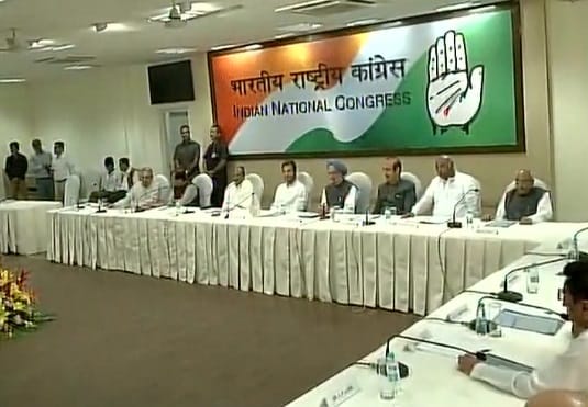 Rahul gandhi chairs congress working committee meeting