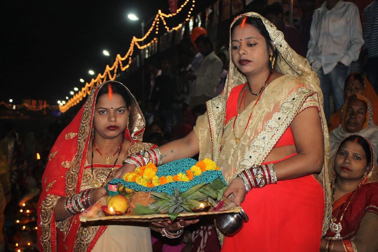 By Bhaskar Dev offer water to meet rising fast chhath