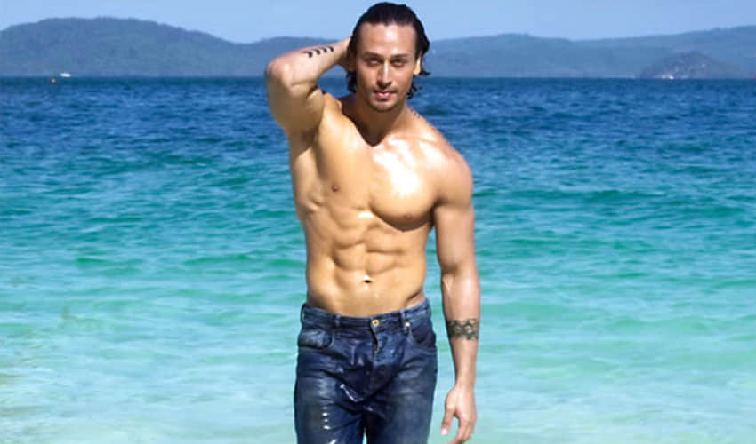 tiger shroff is busy doing his photoshoot