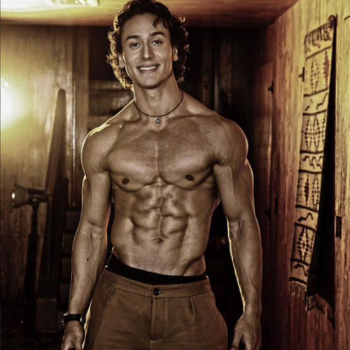 tiger shroff is busy doing his photoshoot