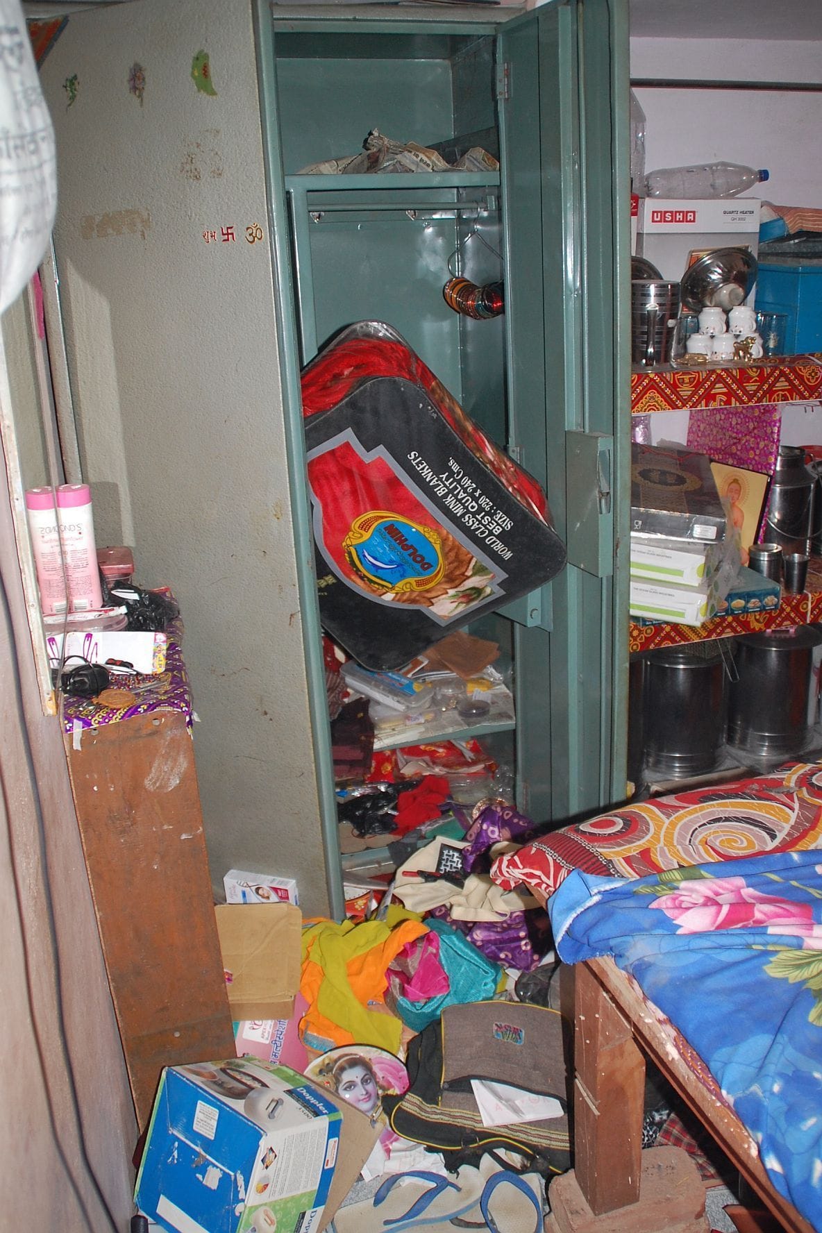 Colonia Suhag Nagar en el robo la casa de la enfermera