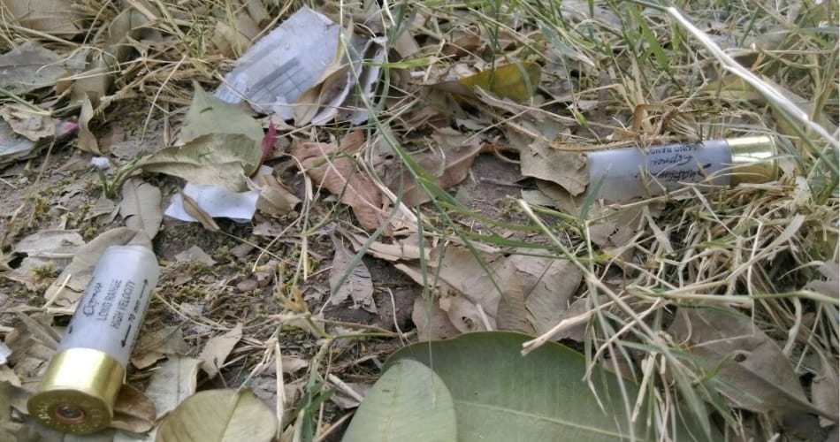 Exclusive report: After Police investigation, empty cartridge shell found at the scene