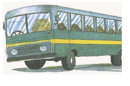 Sugarcane loaded trolley bus entered, three injured