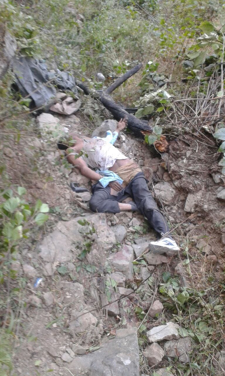 car fell into ditch one dead
