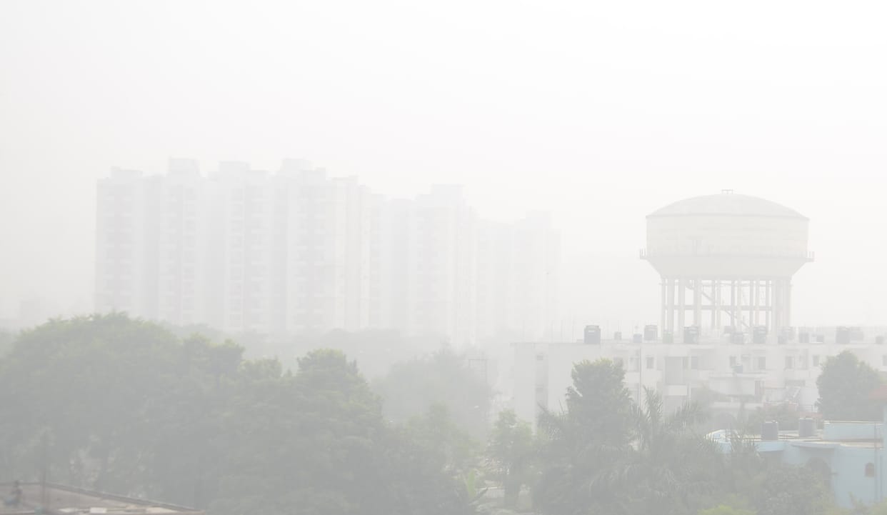 effect of smog on lucknow air