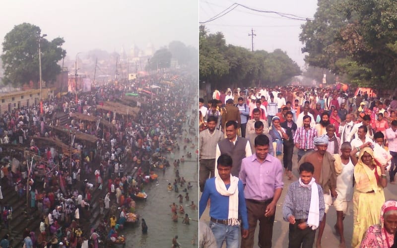 जय श्री राम के उद्घोष के साथ शुरू हुई चौदह कोषी परिक्रमा, तस्वीरें