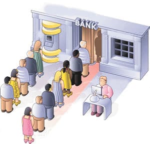 Banks halt operations