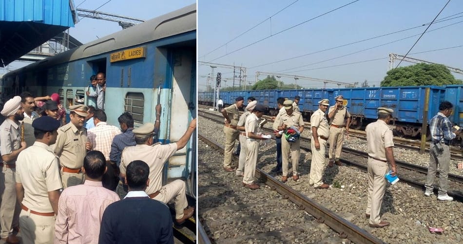 blast in bag in sachkhand express on ambala railway station, two people injured