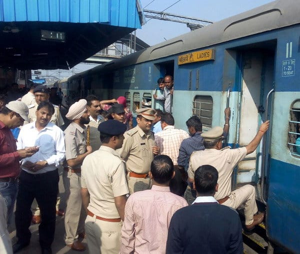 blast in bag in sachkhand express on ambala railway station, two people injured