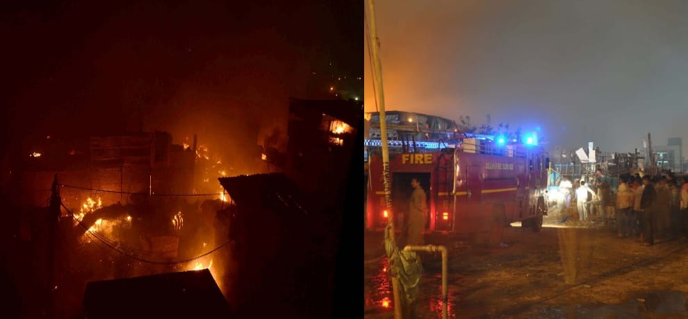 the fire near Sadar Bazar railway station, rescue mission carried for 3 hour
