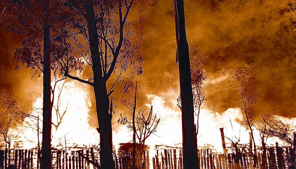 fire in forest of poonch area