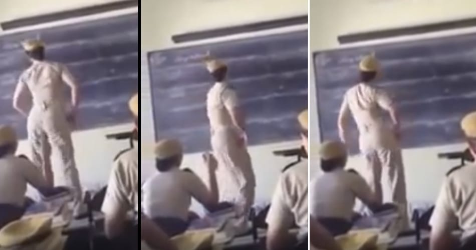lady police officer dance on haryanvi song, video viral on social media