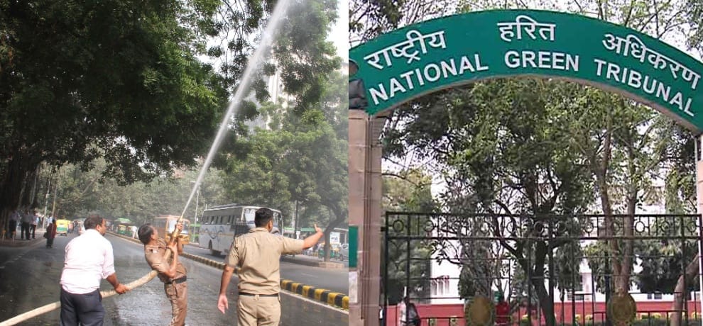 ngt slaps kejriwal for not pouring water through helicopter