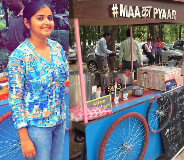 weird people, mba graduate radhika arora food cart