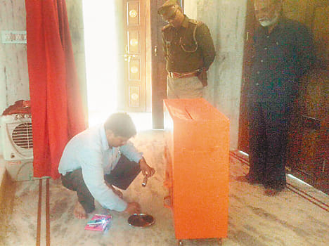 Balaji temple, including the silver crown stolen millions
