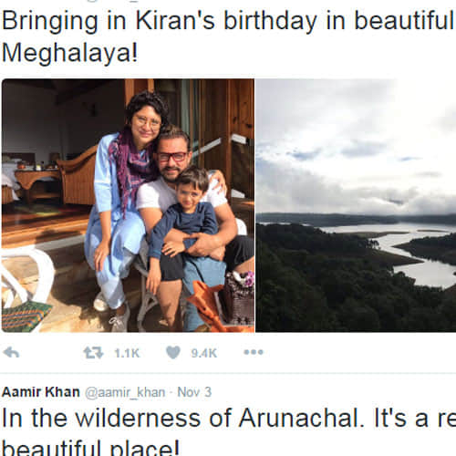 aamir khan celebrated kiran rao birthday in meghalaya