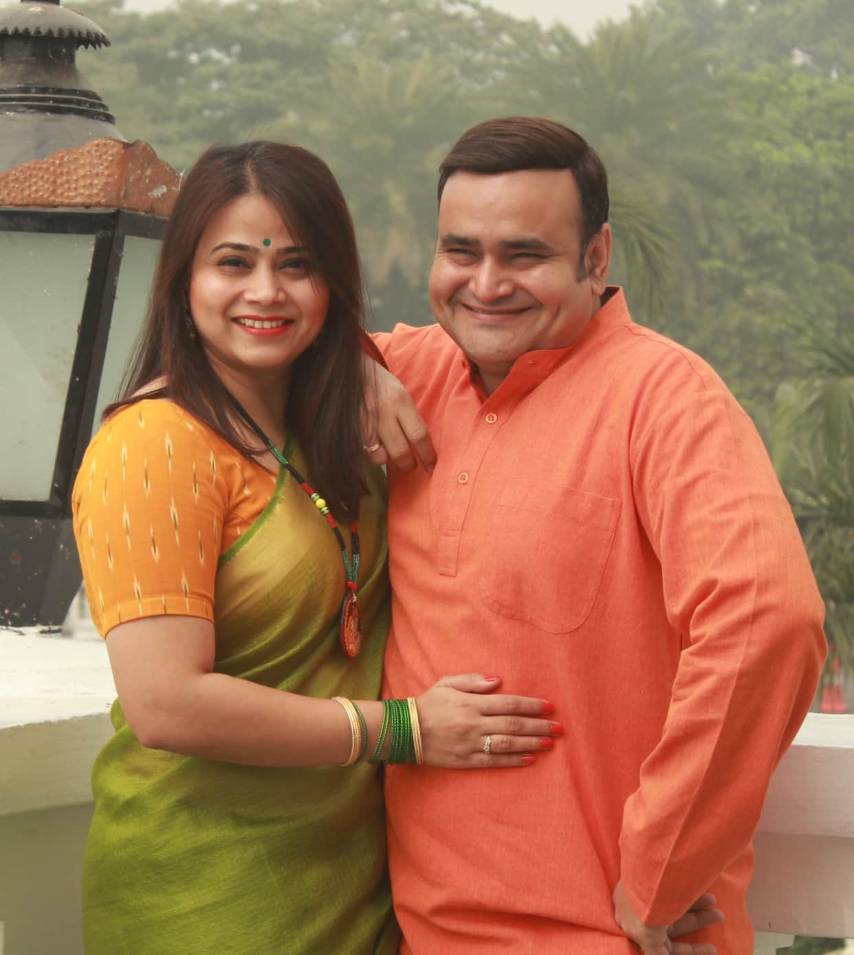 tv artist satish sharma and pranoti in lucknow