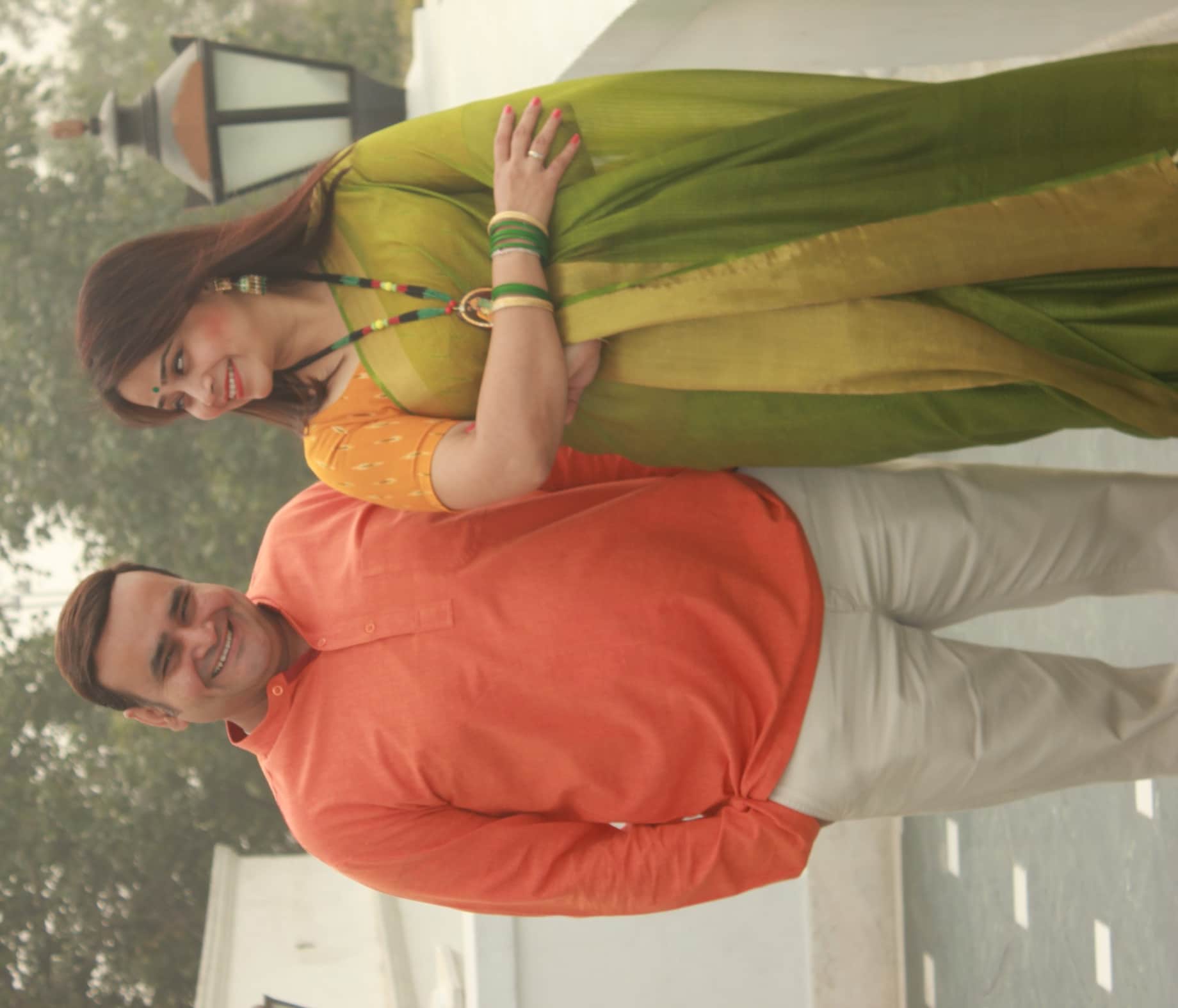 tv artist satish sharma and pranoti in lucknow