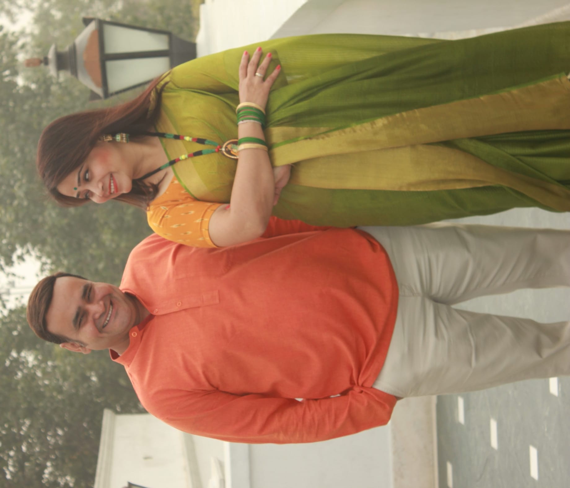 tv artist satish sharma and pranoti in lucknow