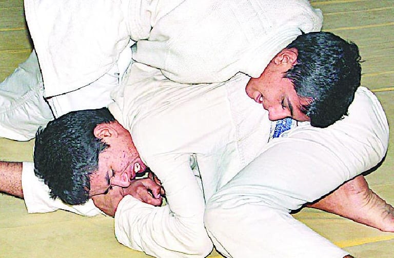 took part in trial, to be part of the Judo team 