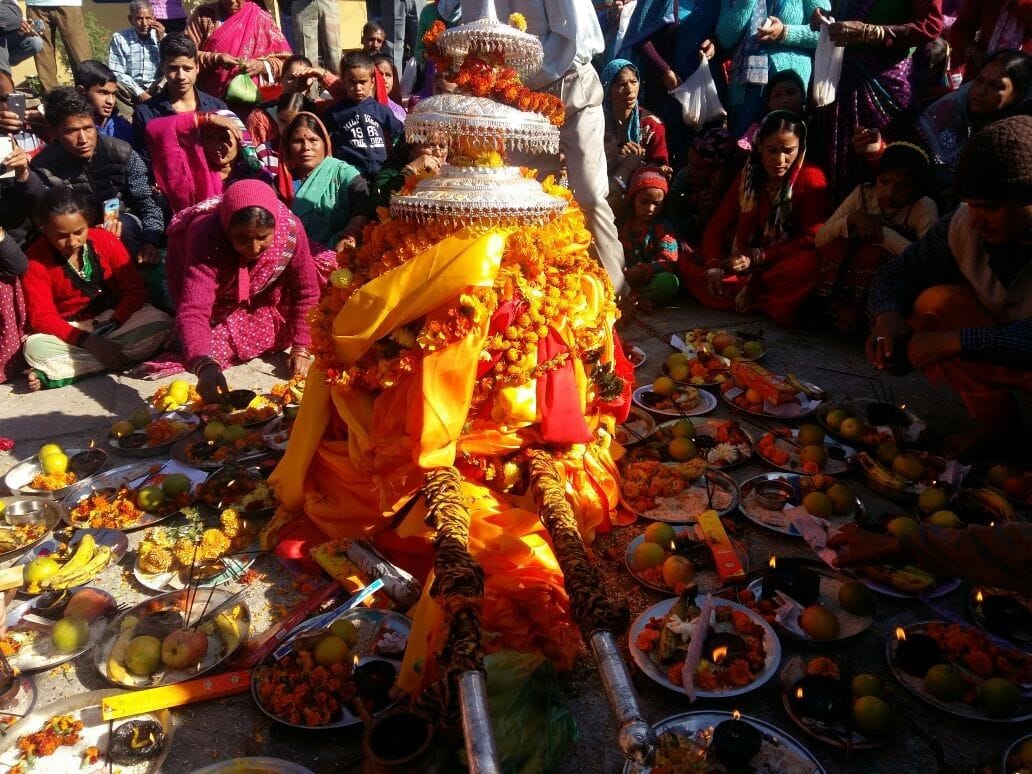 Today will be seated in the temple Markandeya Tungnath