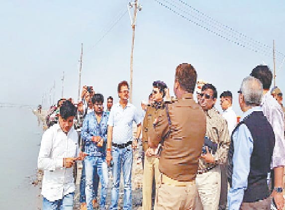 Ganga for bathing Fair camp officials