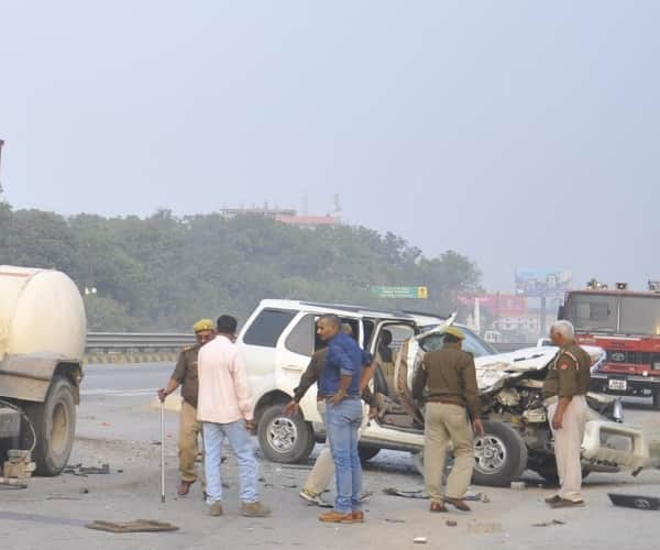  gas tanker accident in barabanki.