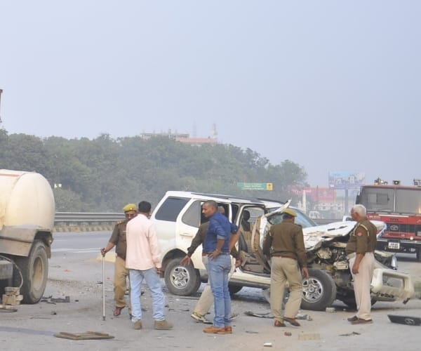  gas tanker accident in barabanki.
