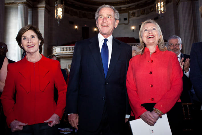 Former President George W. Bush does not cast vote for president