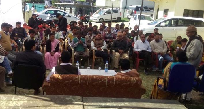 Congress meeting in champawat